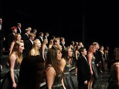 AHSs mixed varsity show choir Visual Adrenaline performs Heal Their Their hearts/Freedom at the Southeast Polk Ramification Showcase on Feb. 26. This performance won them third place overall.