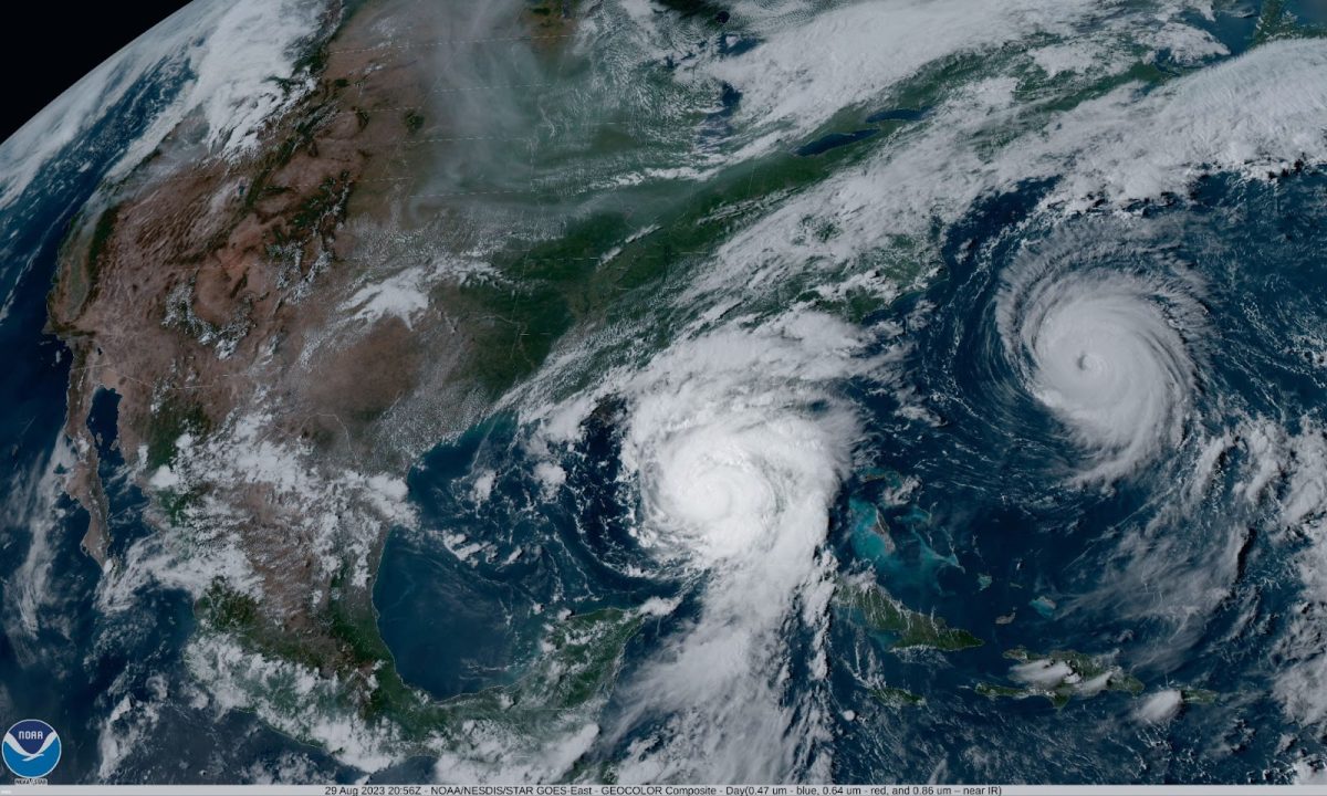 Satellite photo of Hurricane Idalia in the Pacific Basin