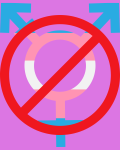 Recent legislation state and nationwide has been pushing to eliminate transgender athletes. Created by Grady Andersen using Canva.