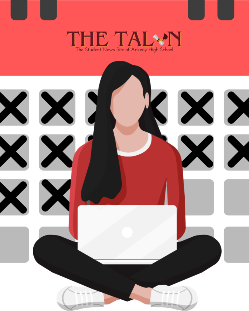 “It's just the lack of desire to do the work that's been given to you when you have so many things ahead of you. It's just like it doesn't matter.” Senior Mia Koka said. Created by Sylvia Bartlett using Canva.