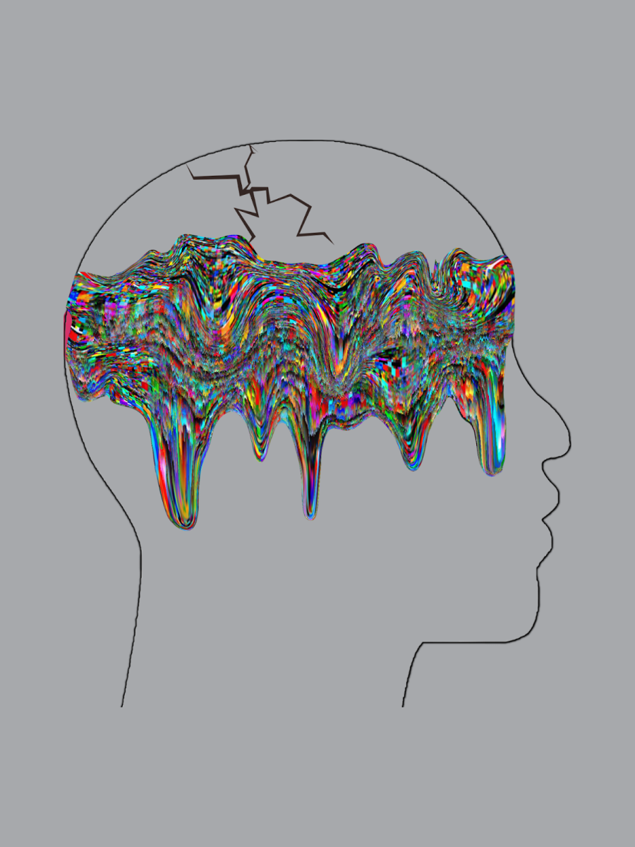 AI is becoming part of society and schools, and affecting mental health as it becomes more integrated. “There is already research out there that AI is rewiring our brains because we don’t have to use them in the same way we would have before,” School Counselor Nicole Wee said. Image created by Kayleigh Lacina using Canva.

