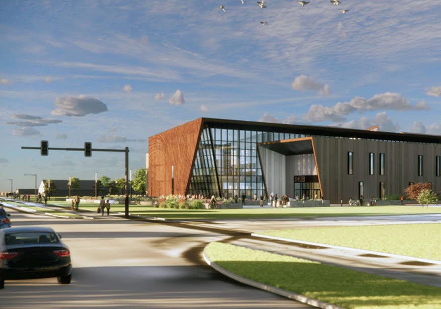 The Ankeny community voted in favor of a general obligation bond that allows the Ankeny Community School District (ACSD) to build an innovative hub in order to provide more opportunities to students. Concept image created by Invision Architects, published with permission from Samantha Aukes