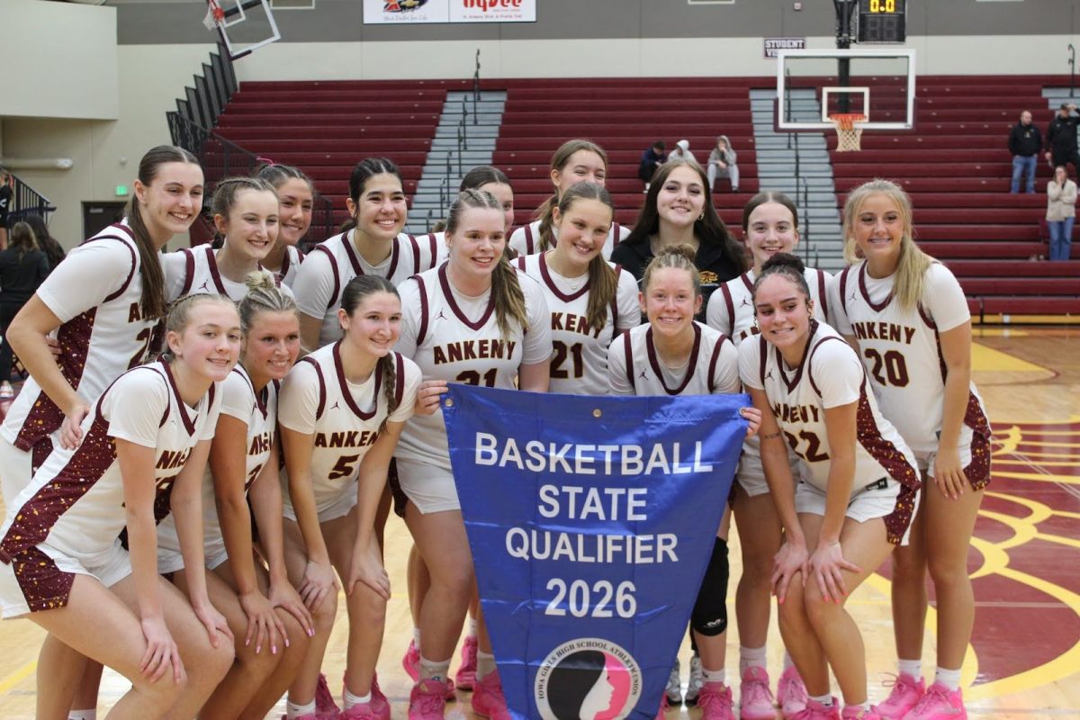 The Ankeny Hawkette team is finally going to state for the first time after a thirteen-year drought, which was the year Ankeny was one school, right before the split into two schools. 
