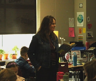 Molly Buck teaching in her classroom at Rock Creek Elementary School. Photo by Jackson Betsworth.
