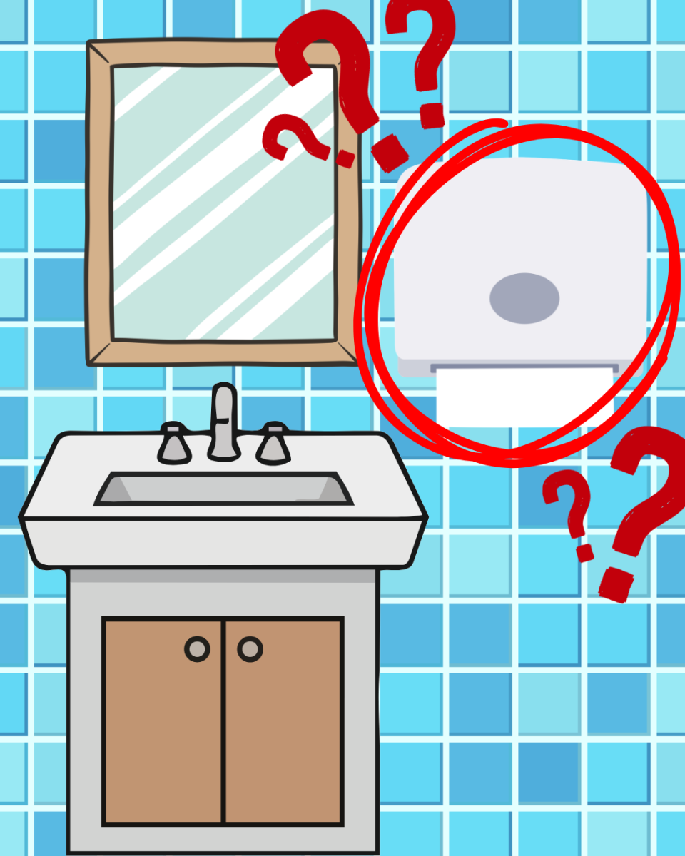 Where did the paper towels go? Canva graphic by Brogan Smith