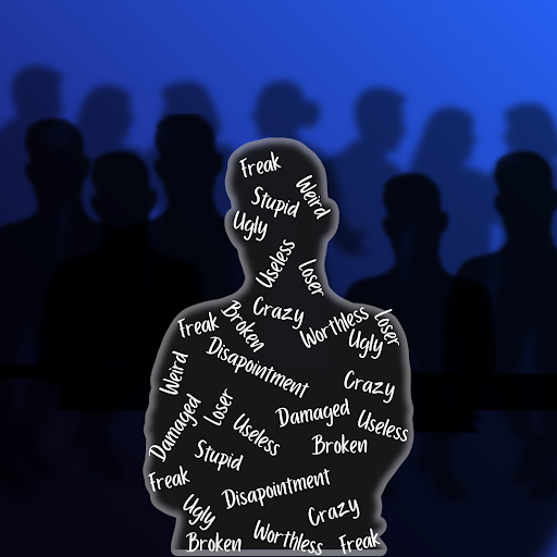 Ankeny High School has made numerous efforts to eliminate bullying in school. This includes Mentors in Violence Prevention and the TIPS report system. However, as bullying changes, some students are questioning the effectiveness of these efforts. Graphic made by Kayleigh Lacina through Canva.