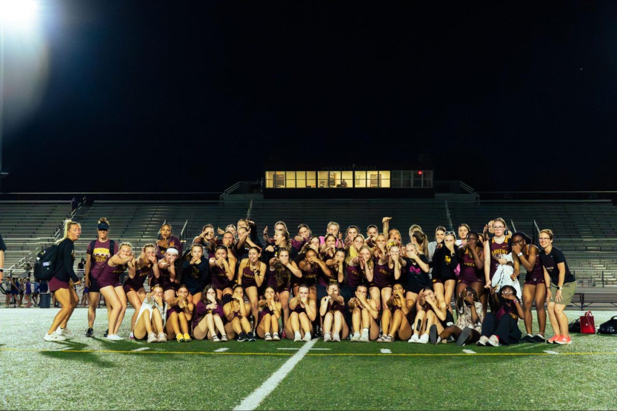 Ankeny Hawkette Track does the scuba.