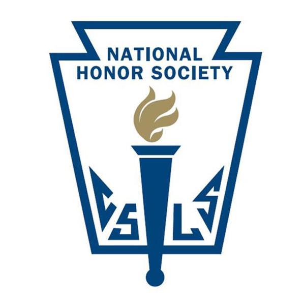 The middle of the emblem is a torch, which represents the flame of NHS. At the induction ceremony, students light a candle and take a vow to show that they are joining the flame.